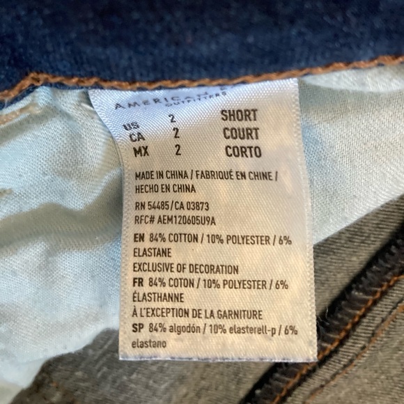 American Eagle Dream Jean high waist skinny jeans in dark blue - Picture 7 of 12